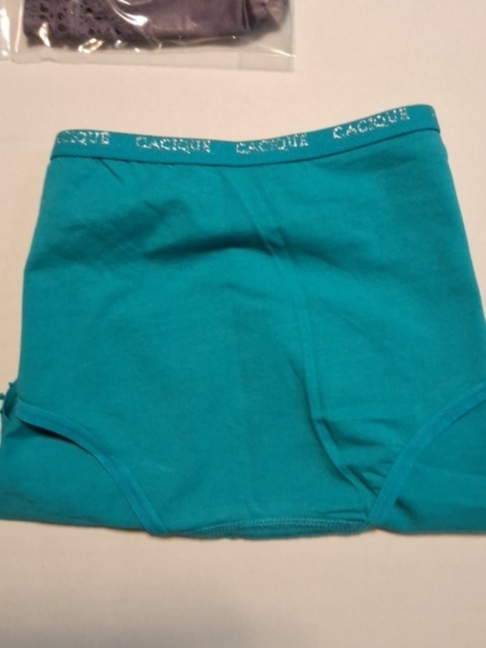 Cacique Teal High Cut Panty